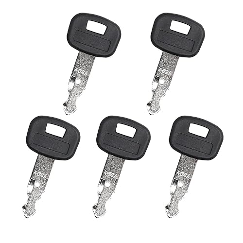 5 llaves de encendido 459A compatibles con Kubota RC411-53933 RC461-53930 excavadoras retroexcavadoras cargadores de orugas de dirección deslizante