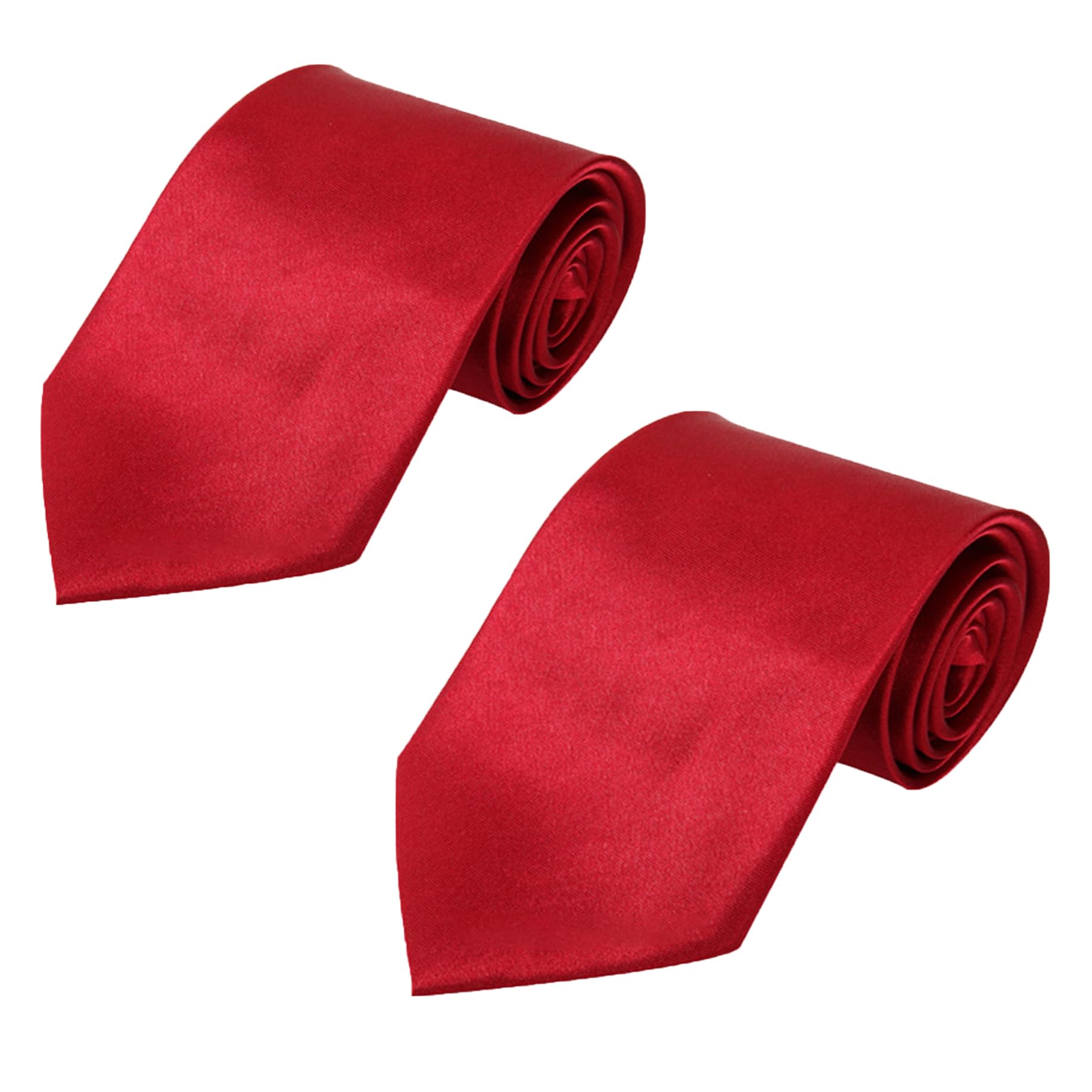 Toced2Pcs Pure Color Woven Necktie, Classic Formal Plain Tie for Men