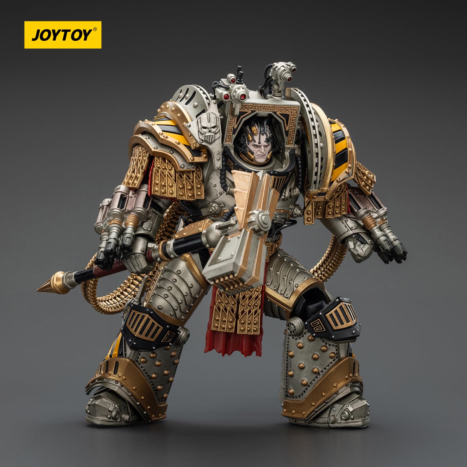 JoyToy Warhammer 40k Guerreros de Hierro Perturabo, Primarca de la lVª Legión, figura de acción a escala 1/18, colección que combina valor y diversión de juego
