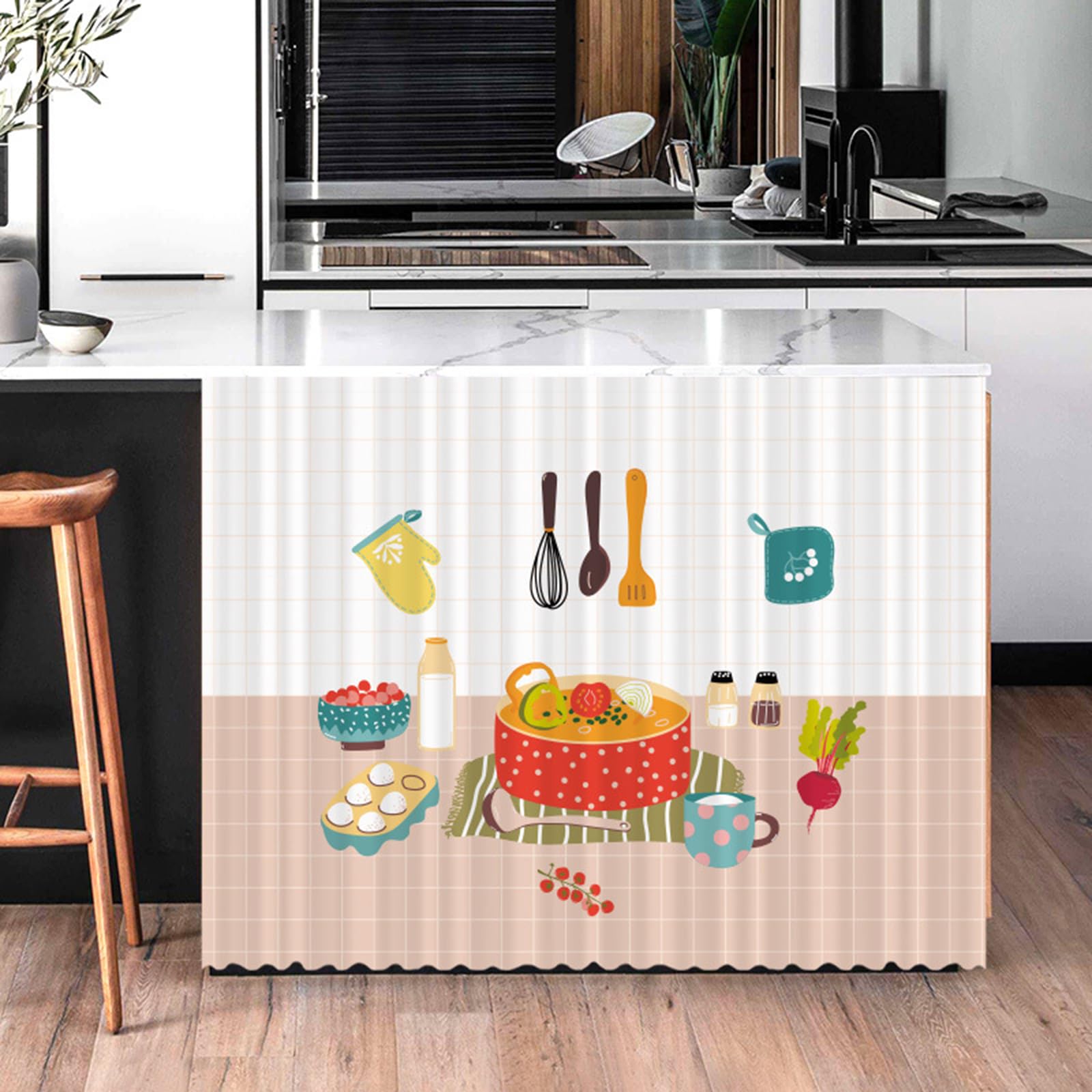 Kitchen Curtains，cupboard Curtain Kitchen，Small Curtains，easy To Install And Slide，easy To Clean ，can Filter Sunlight，good Air Permeability，can Decorate Your Kitchen,bathroom,living Room,dining Room