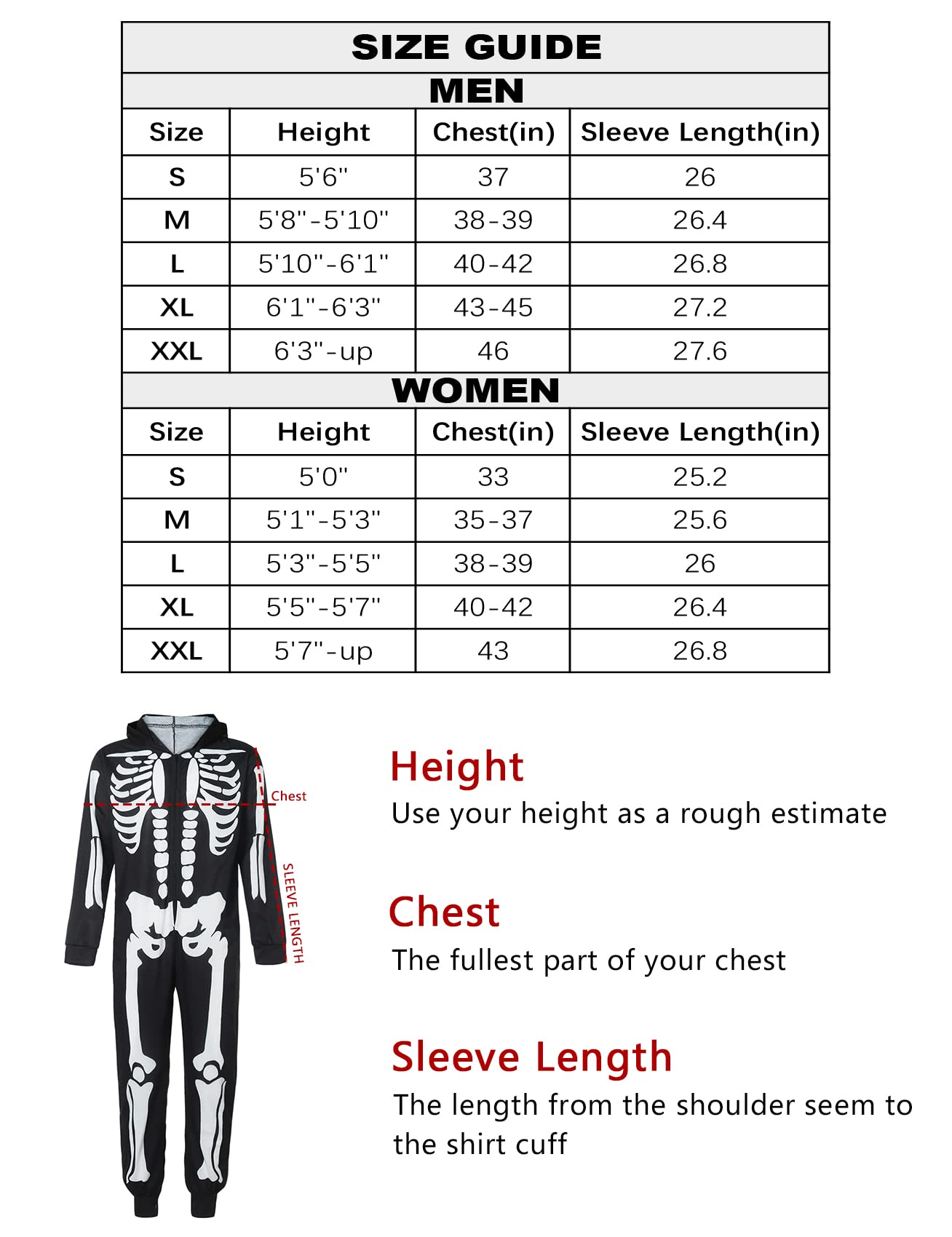 CYCLAMEN Disfraz de Halloween para adultos, parejas, esqueleto, calabaza, enterizo, pijama con capucha, para mujeres, hombres y familia