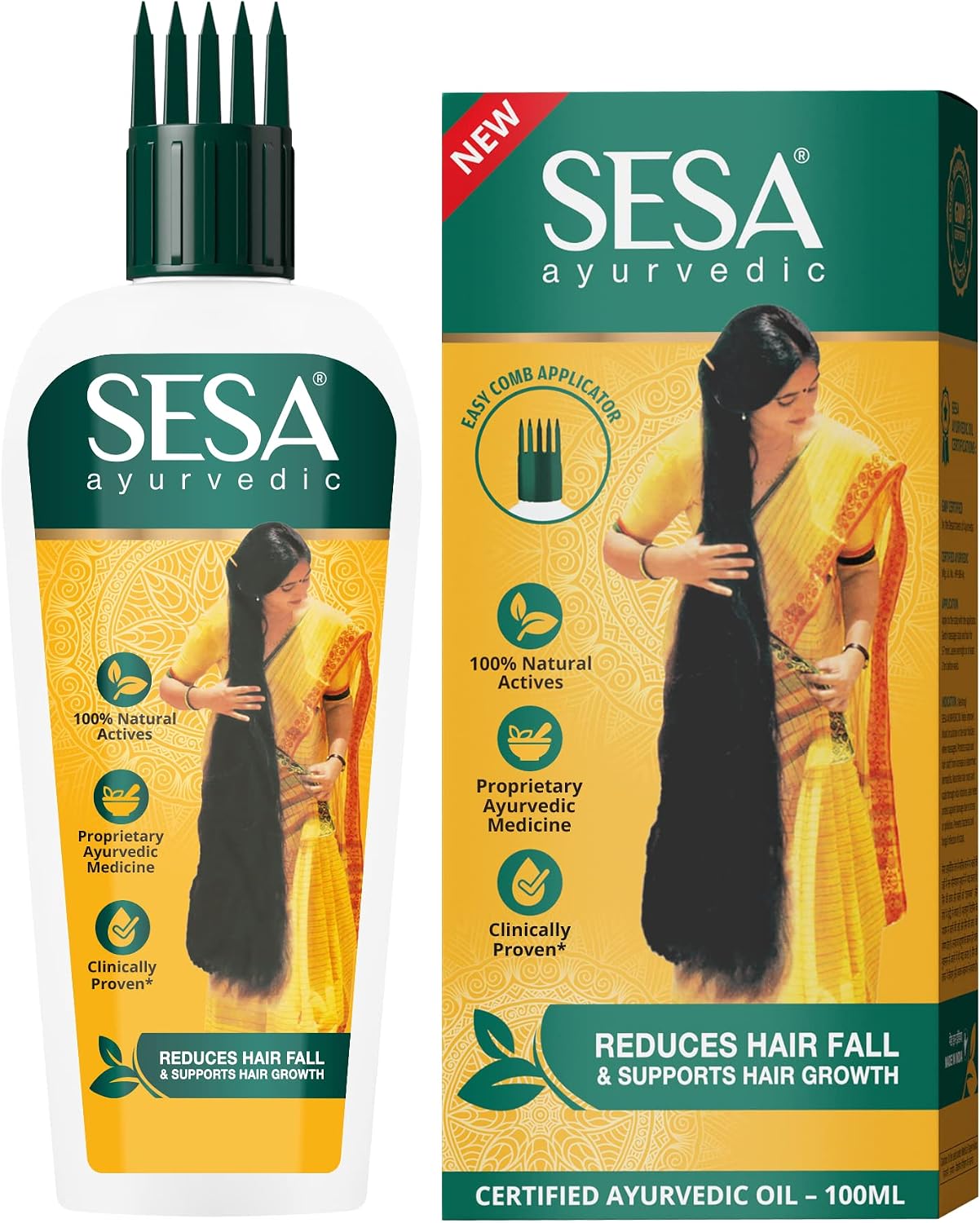 Sesa Ayurvedic Hair Oil for Hair Fall and Hair Growth 5000 Year Old Kshir Pak Vidhi