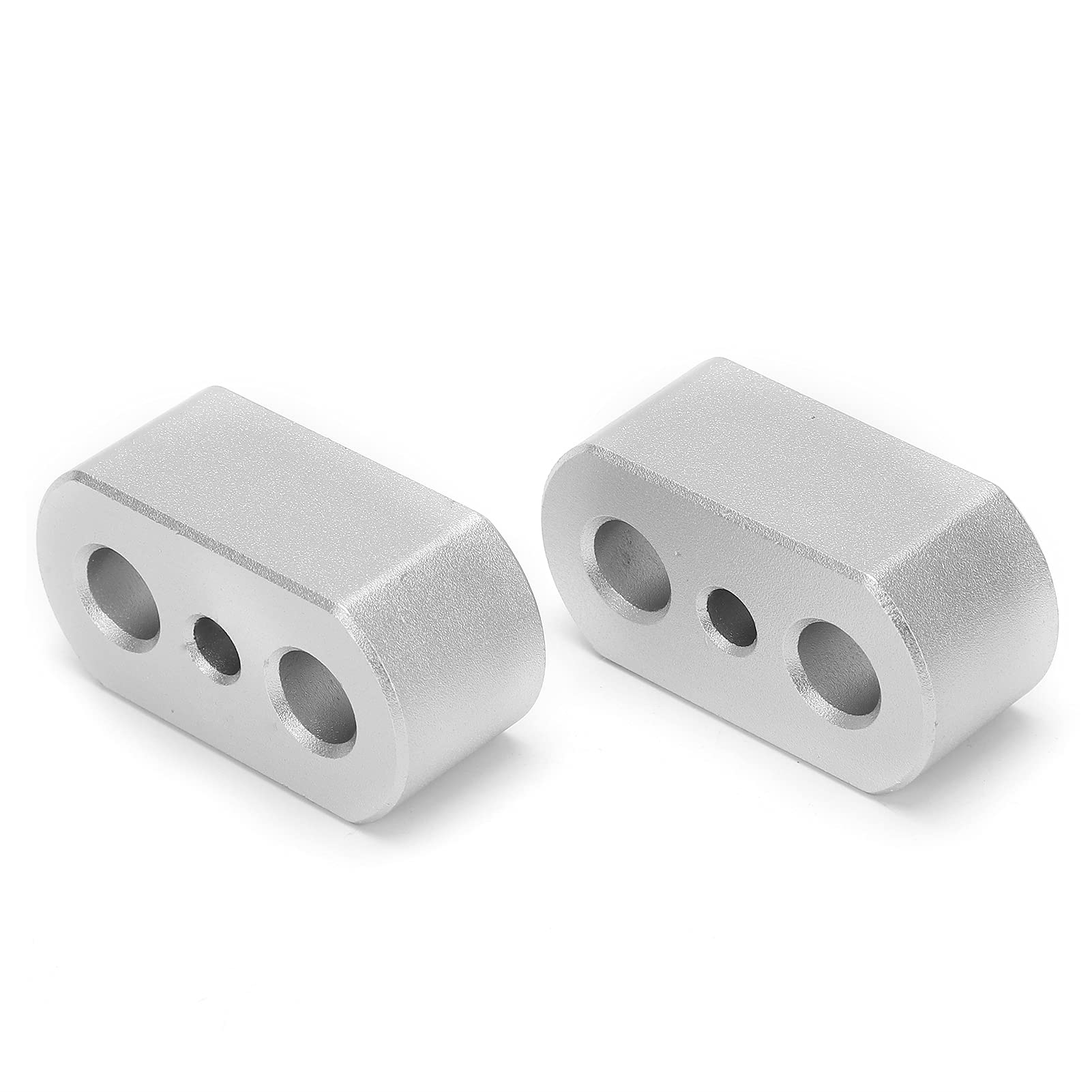Podstawka Kierownicy Motocykla Podstawka Uchwytu ze Stopu Aluminium Anodyzowanego CNC Lepszy Komfort Jazdy Podnoszenie Kierownicy dla Zawodników TIGER 800 900 1200 (Srebro B)