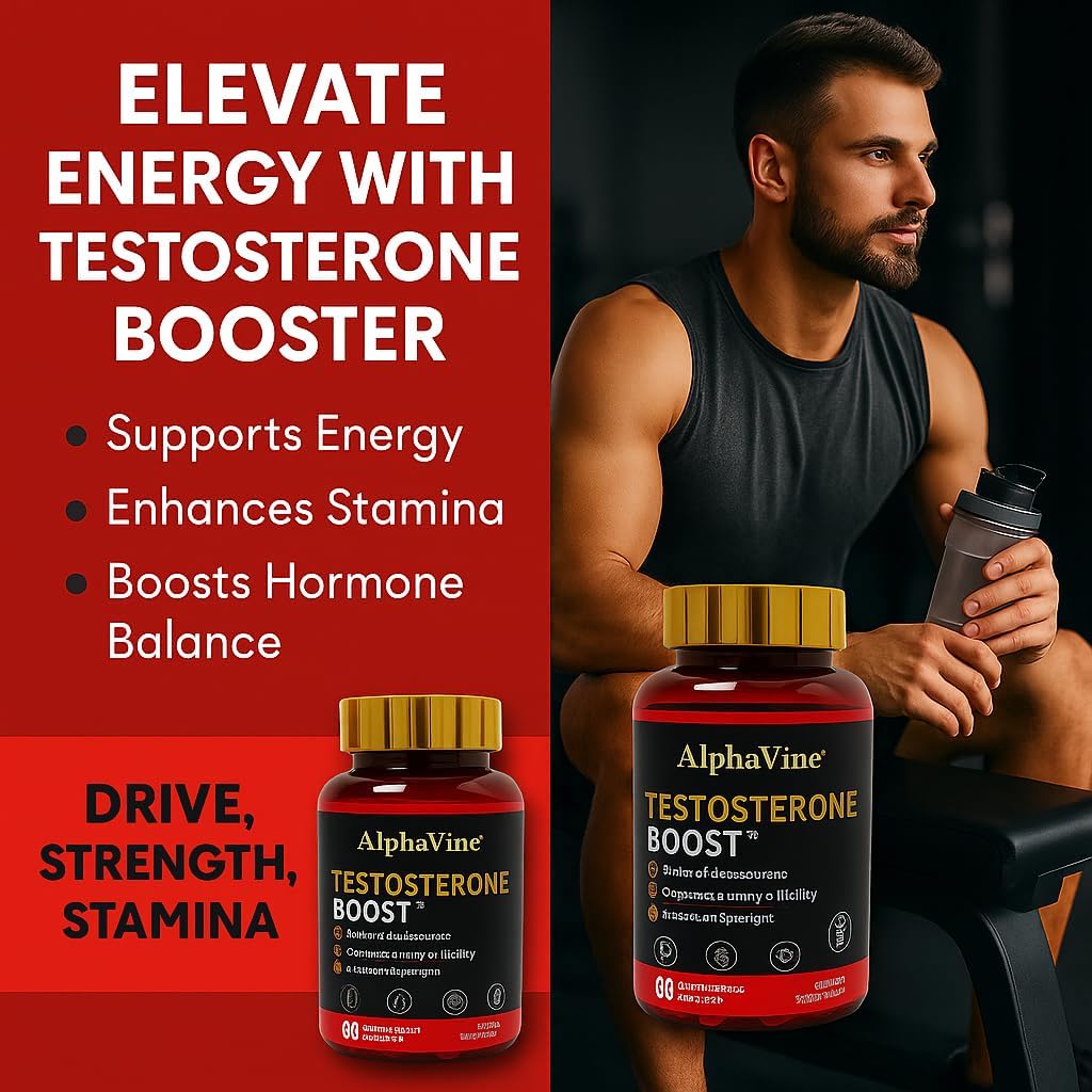 Testosterone Booster for Men, Horny Goat Weed, Tongkat Ali and Saw Palmetto, 60 Capsules - Image 3