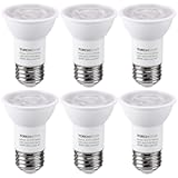 PAR16 LED Bulb&comma; UL Listed Dimmable Spot Light&comma; 40° Beam Angle&comma; 500LM Track Spotlight&comma; 50W Equivalent Track Light Bulbs&comma; 3000K Warm White&comma; E26 Medium Base&comma; Damp Rated&comma; Pack of 6