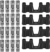 Vista 1 de 16 elevadores de rodillos hidráulicos LS7 con 4 guías de bandejas, elevadores de válvula compatibles con motores Chevy LS1 LS2 LS3 LS6 LS7 LQ4 LQ9