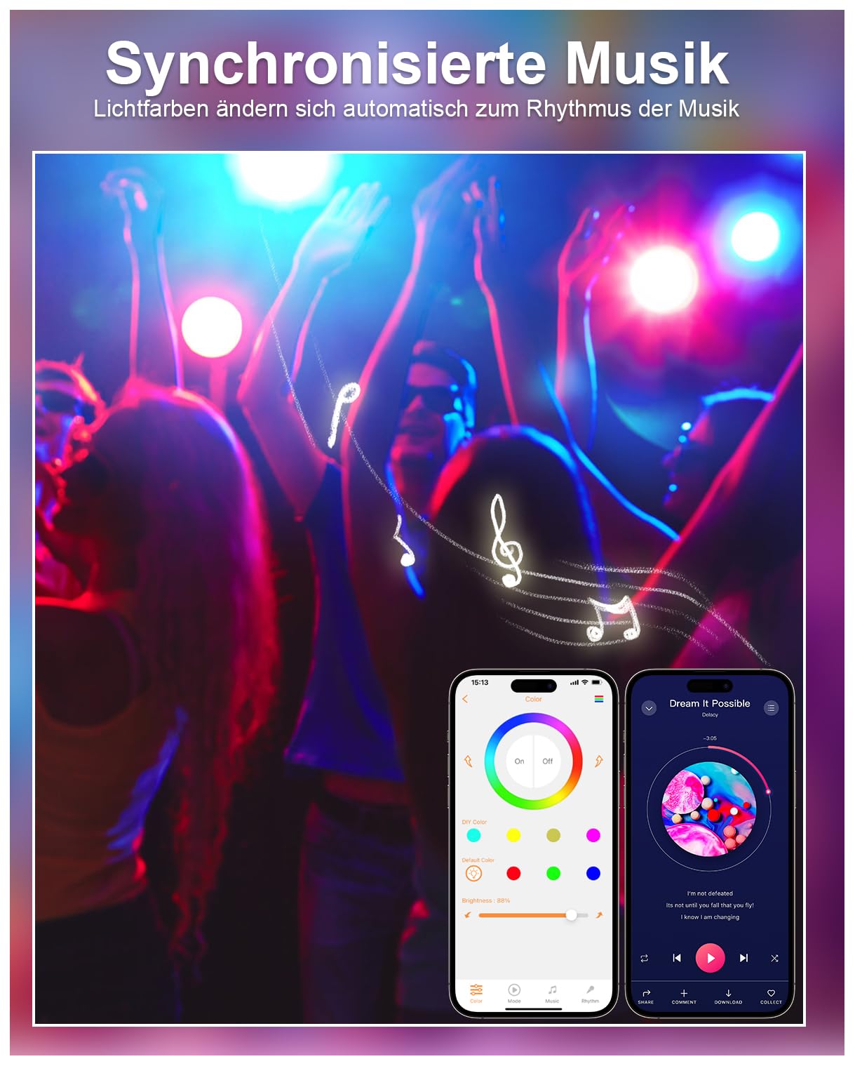 LED Einbaustrahler 230V RGB Alexa, Smart LED Spot Ultra Flach Bluetooth 10W 6er Set, Einbaustrahler Dimmbar Farbig, Deckenspots Musik Sync APP Steuerung, Farben Spots Deckenleuchte