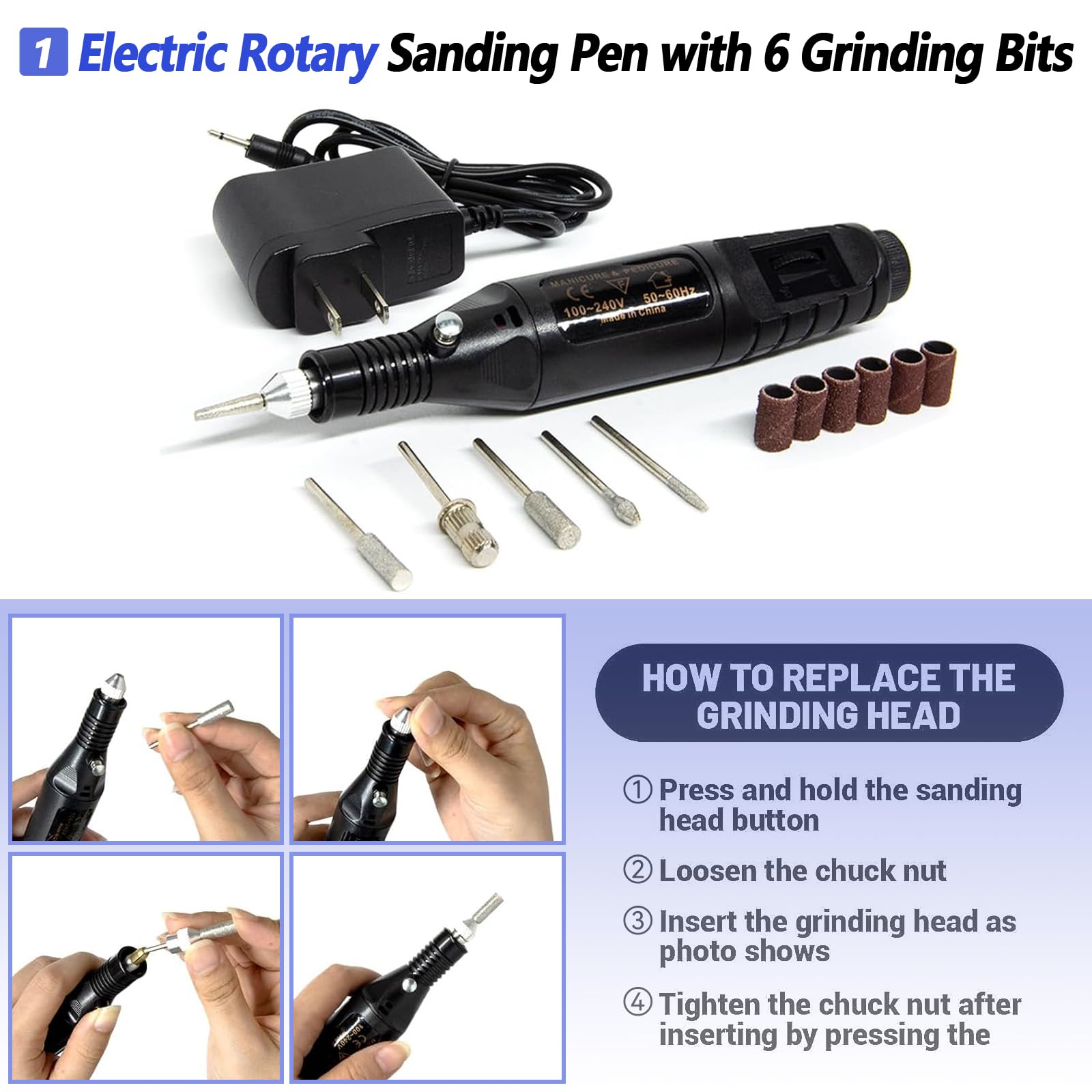 3D Printer Tool Set - 262 Pcs, Nozzle Kit & Grinder -2