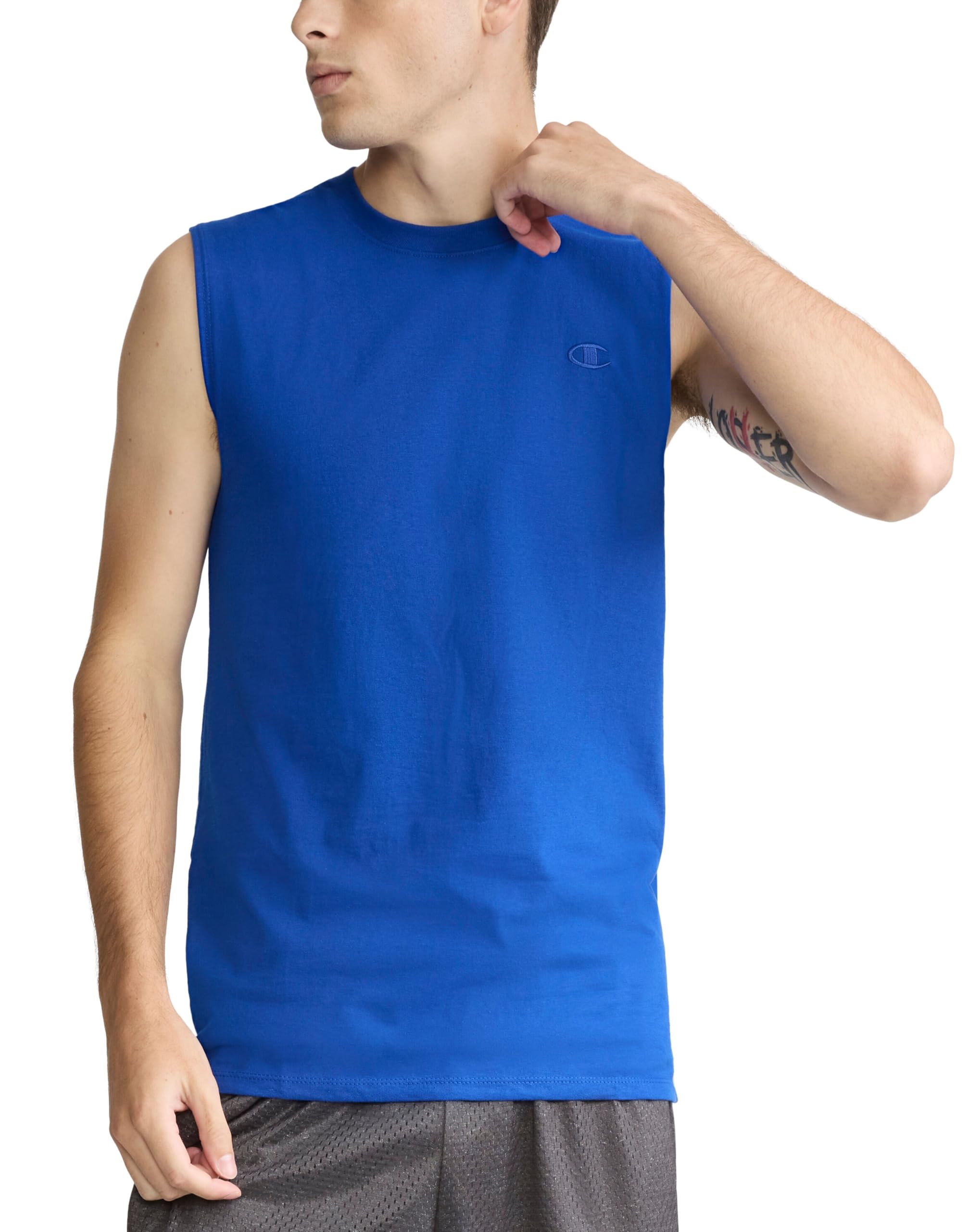 Champion Men's Classic Jersey Muscle T-shirt Shirt, Surf the Web, XL UK