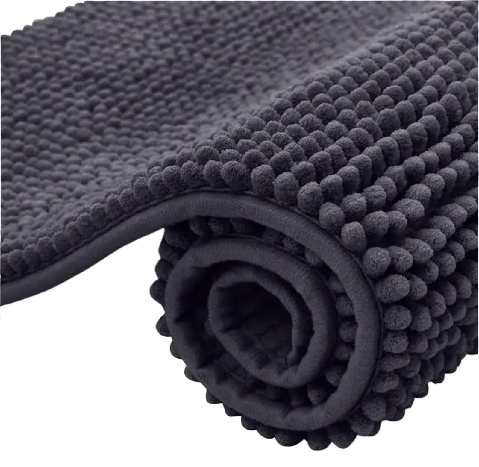 Tapis De Salle Bain en Chenille Absorbants Et Antidérapants