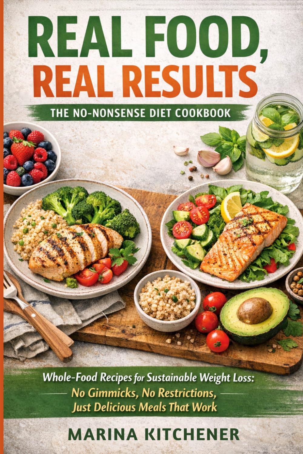 Real Food, Real Results: The No-Nonsense Diet Cookbook: Whole-Food Recipes for Sustainable Weight Loss: No Gimmicks, No Restrictions, Just Delicious Meals That Work (The Metabolic Kitchen Series)