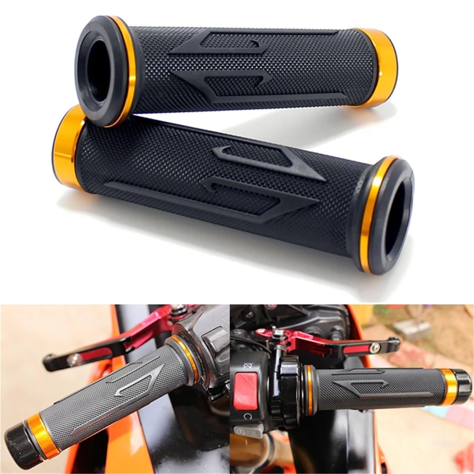 Uchwyty drążkowe 7/8"22mm uniwersalny uchwyt na kierownicę motocyklową pasujący do HONDA 250 600 900 CB400 VTEC400 CB-1 VTR250 MSX125 Uchwyty motocyklowe