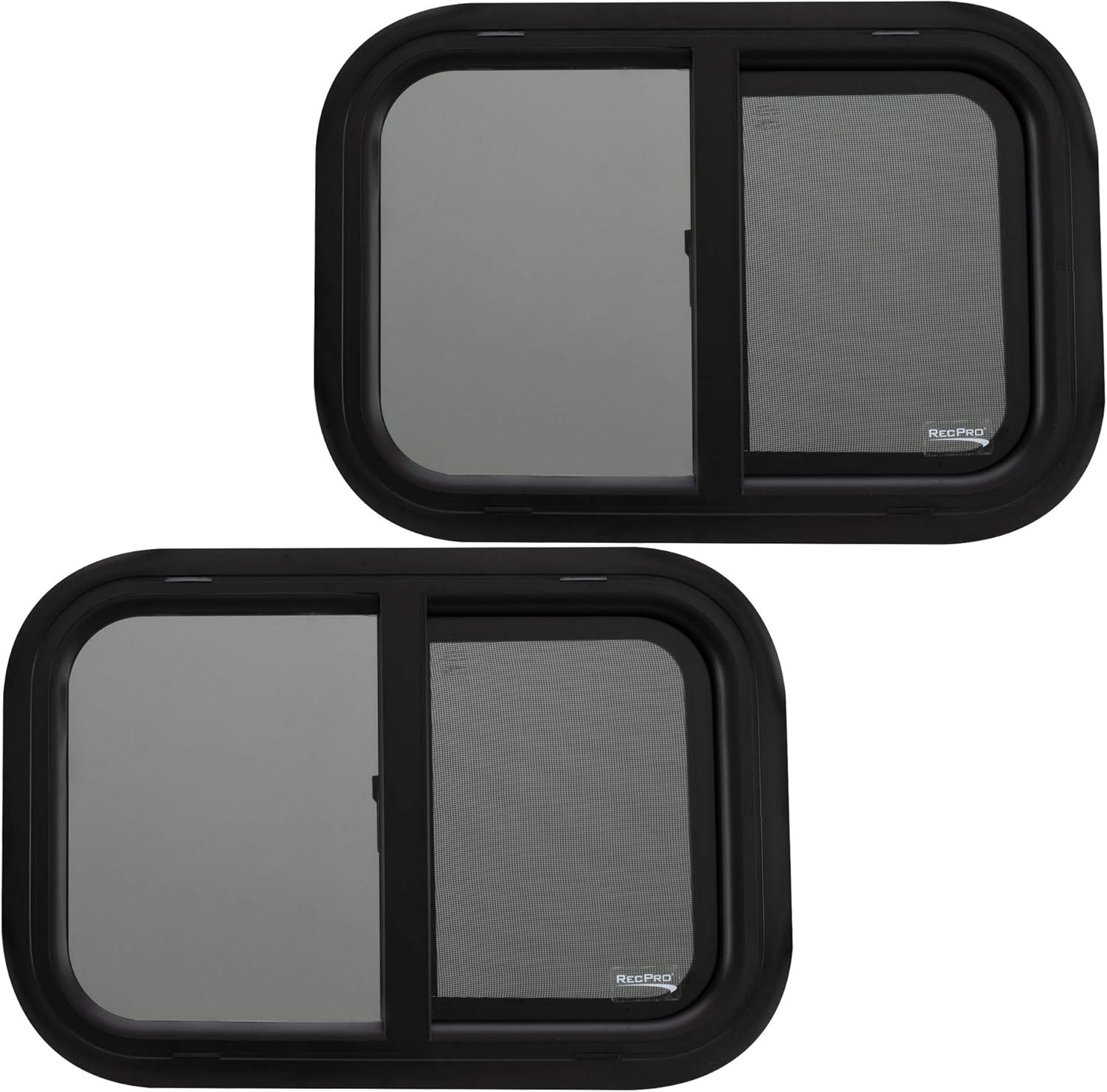 Amazon.co.jp RecPro RVウィンドウ ティアドロップ 幅21インチ x 高さ14インチ 水平スライド RVウィンドウ交換用 (ウィンドウ2個、トリムキットなし