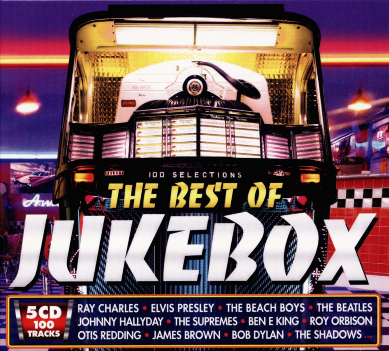 Best Of Jukebox 5CD [Audio CD] Various Artists; The Beach Boys; Chubby Checker; Sam Cooke; Smokey Robinson & The Miracles; Cliff Richard & The Shadows; Dick Rivers; Elvis Presley; The Shirelles; Dion; Little Eva; The Shadows; Roy Orbison and Otis Redding