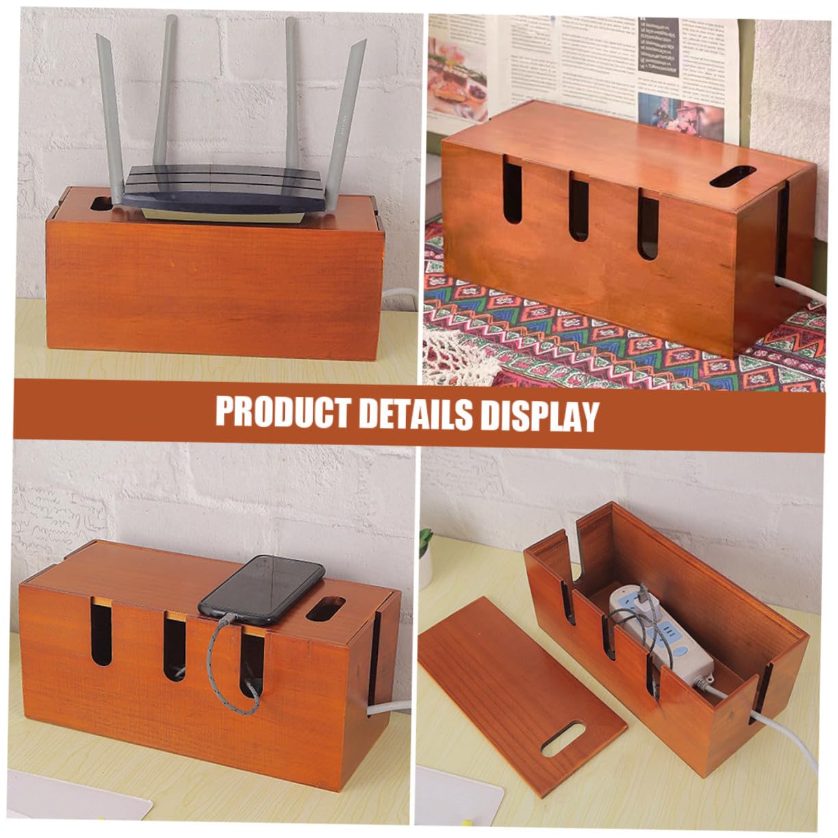 LABRIMP Caja De Cables Organizador Organizador De Almacenamiento De Cables De Teléfono