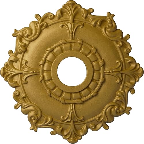 Miniatura 78 de Ekena Millwork CM18RL medallón de techo Riley de 18 in (diam. ext.) x 3 1/2 in (diam. int.) x 1 1/2 in, CM18RL