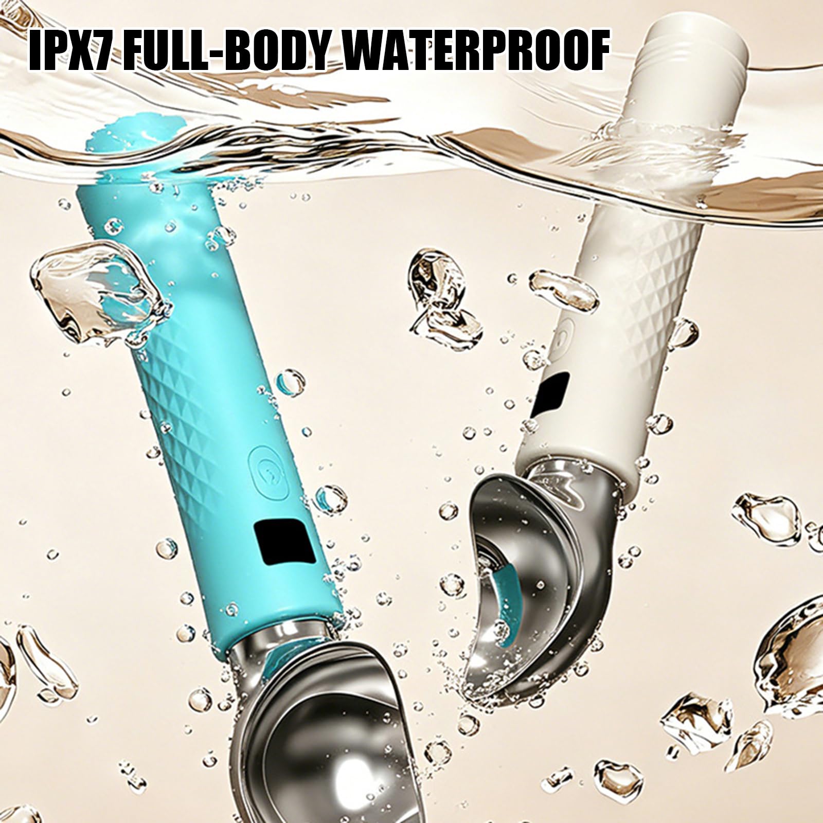 PANGBOER Cuillère à Glace chauffante électrique avec poignée en Silicone antidérapante, cuillères imperméables Rechargeables pour friandises glacées dures, cuillère Rechargeable