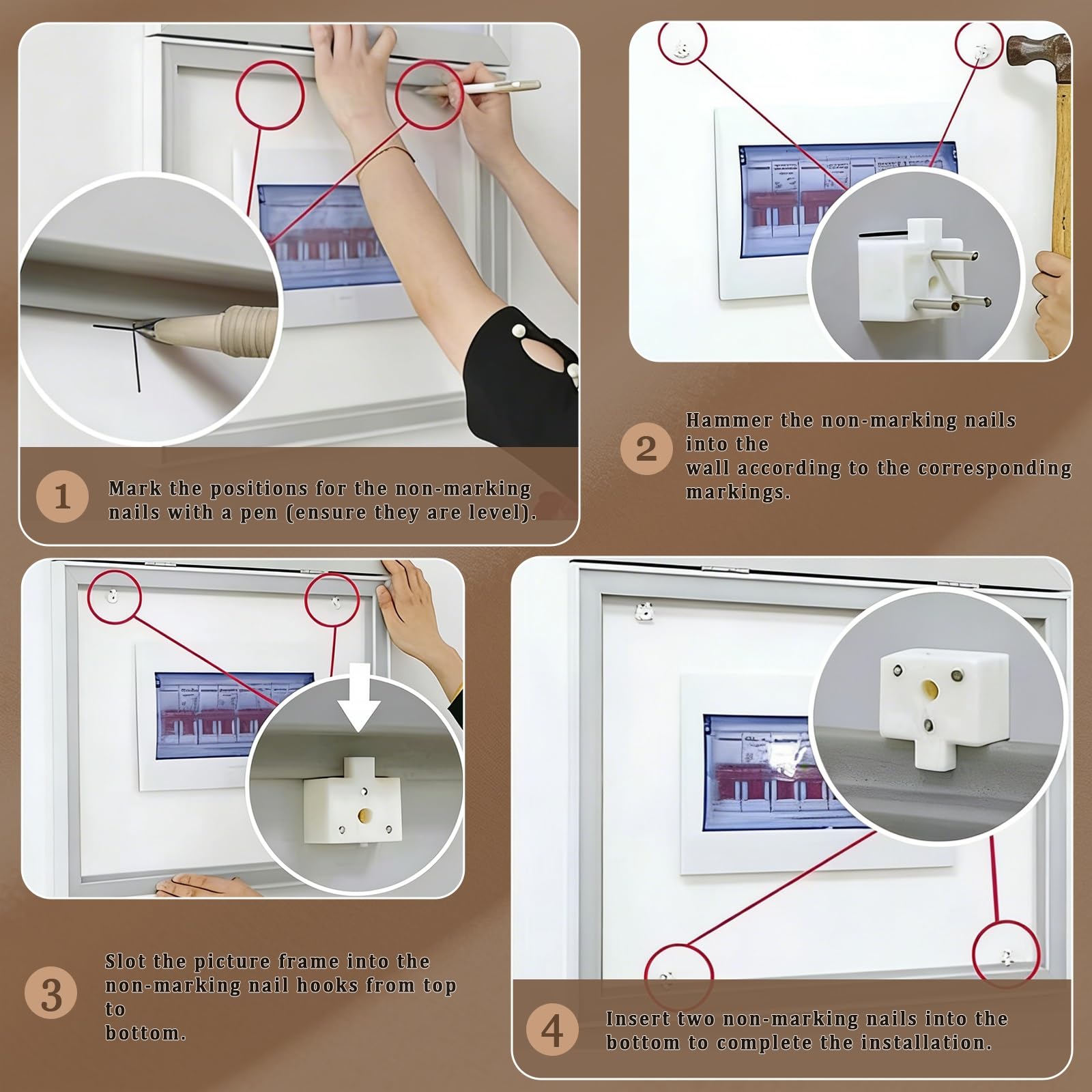 Cuadro Electrico Tapa Contadores Caja Decorativos Caja Electrica Contadores Cubierta Portátil Caja De Distribucion Contador Marcos Electricos Decoracion(Right,60cm*80cm(23.6 * 31.5IN))