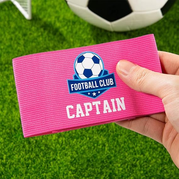 BYFDIY Custom Captain Arm Bands for Soccer Adjustable Personalized Name Team Logo Badge Football Arm Bands Soccer Sports Team Accessories Birthday Gifts for Team Leaders Teammates Youth Adult