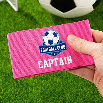 BYFDIY Custom Captain Arm Bands for Soccer Adjustable Personalized Name Team Logo Badge Football Arm Bands Soccer Sports Team Accessories Birthday Gifts for Team Leaders Teammates Youth Adult