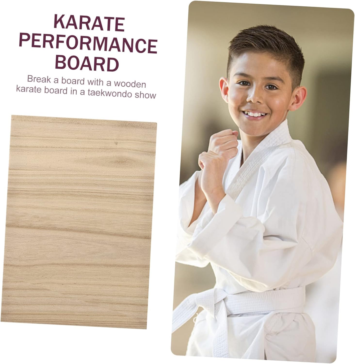 TOYANDONA 10Pcs Taekwondo Breaking Boards High Grade Karate Practice Planks for Martial Arts No Odor for Suitable for Primary School Kindergarten