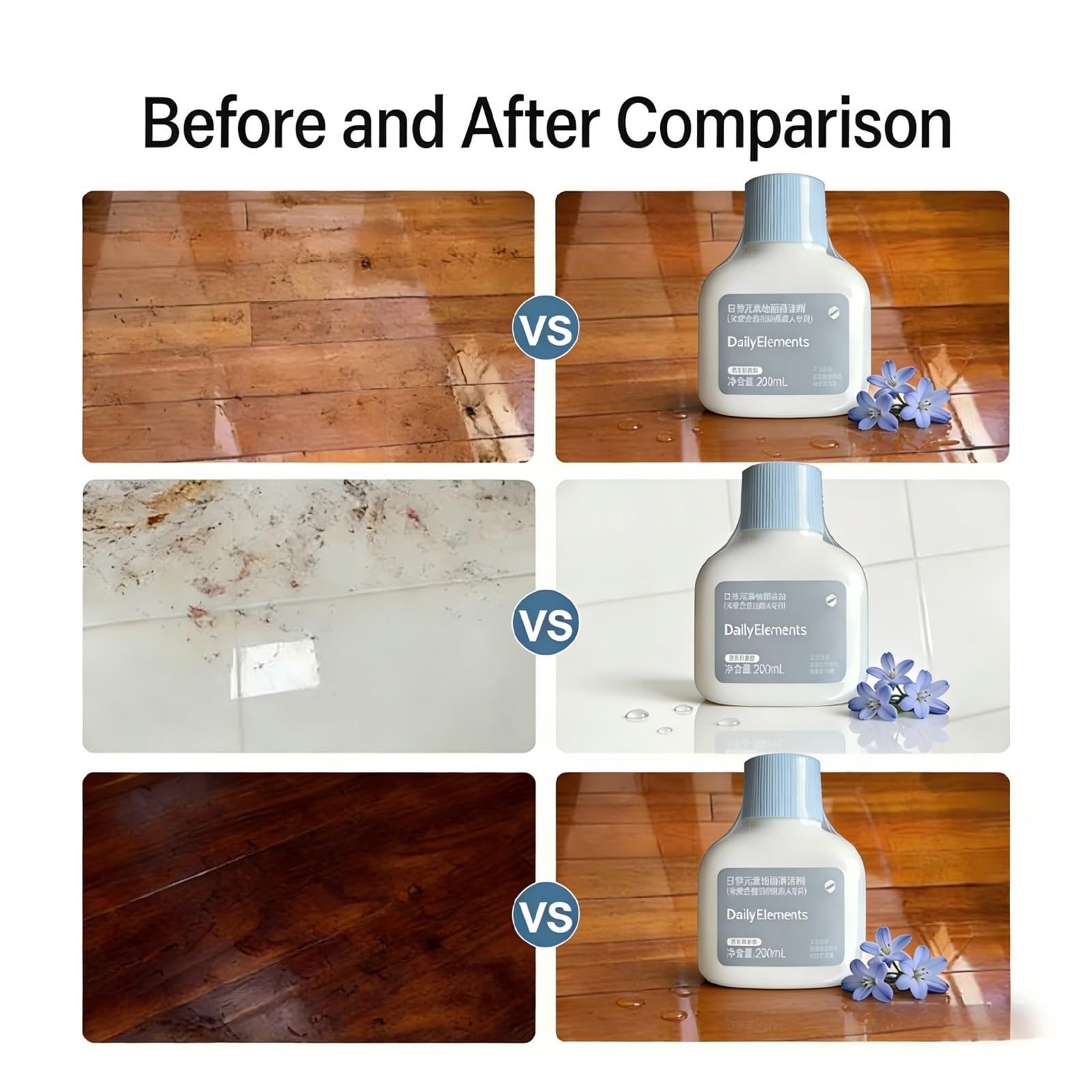Detergente Per Pavimenti Compatibile Con Xiaomi X10/S10/S20/S40/2S/6 Max | 200 Ml Di Detergente For Pavimenti Specifico For Robot Aspirapolvere. La Sua Formula Delicata Rimuove Macchie E Odori.(4PCS)
