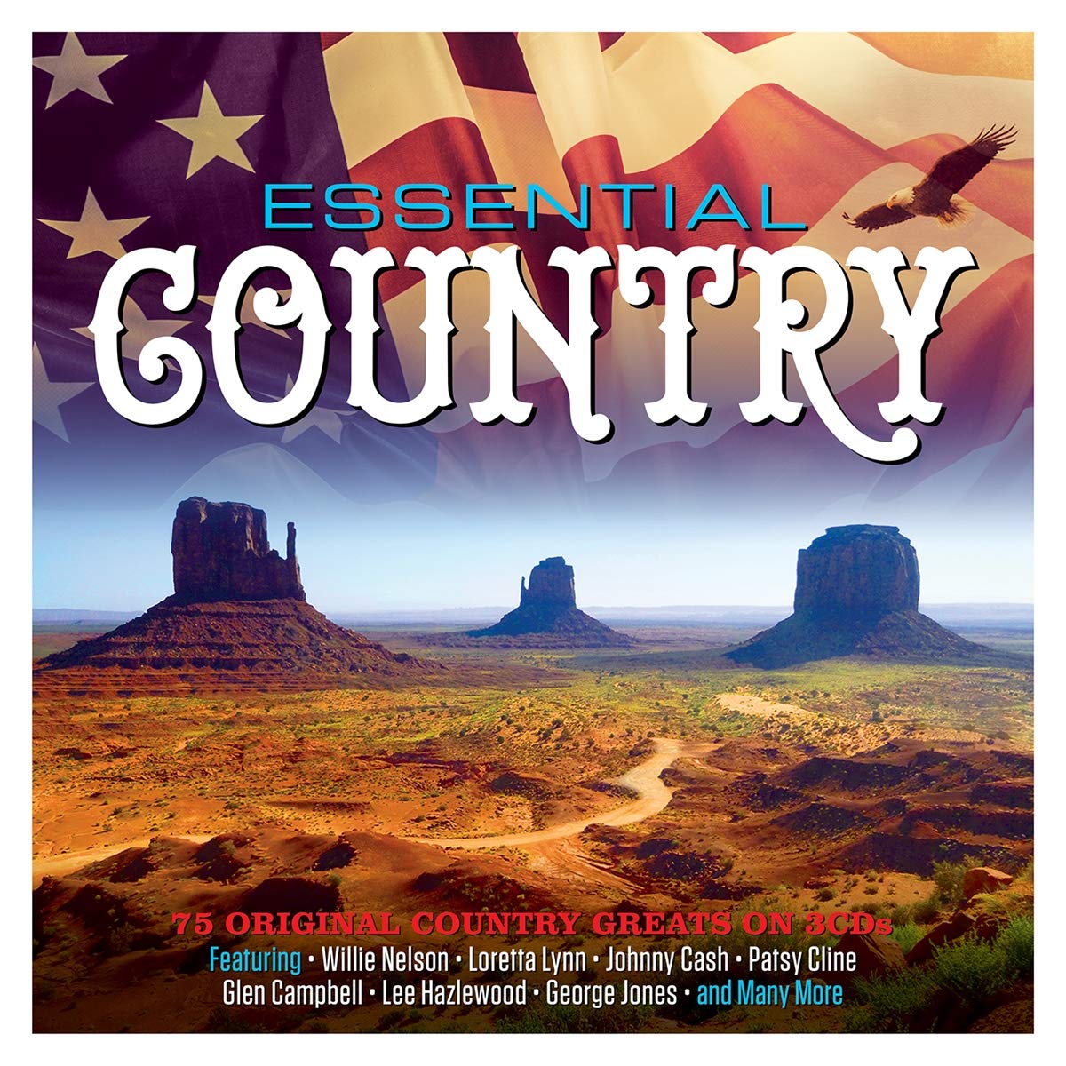 Essential Country 3-CD NEW SEALED 2021 Willie Nelson/Loretta Lynn/Hank Snow+