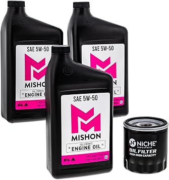 MISHON Engine Oil Change Kit 5W-50 for Polaris RZR Pro R 4 EPS Ultimate