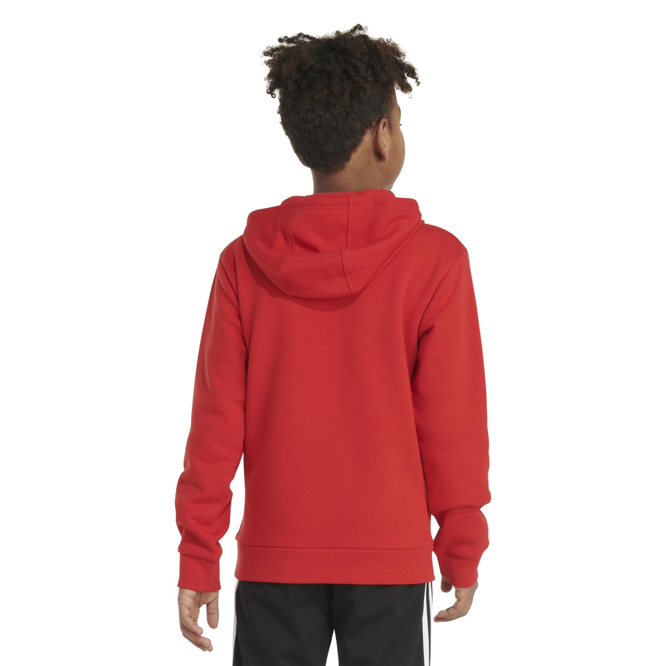 adidas Bluza polarowa z kapturem dla chłopców Essential Heather (Toddler/Małe dzieci), Better Scarlet Red, 24 miesięcy