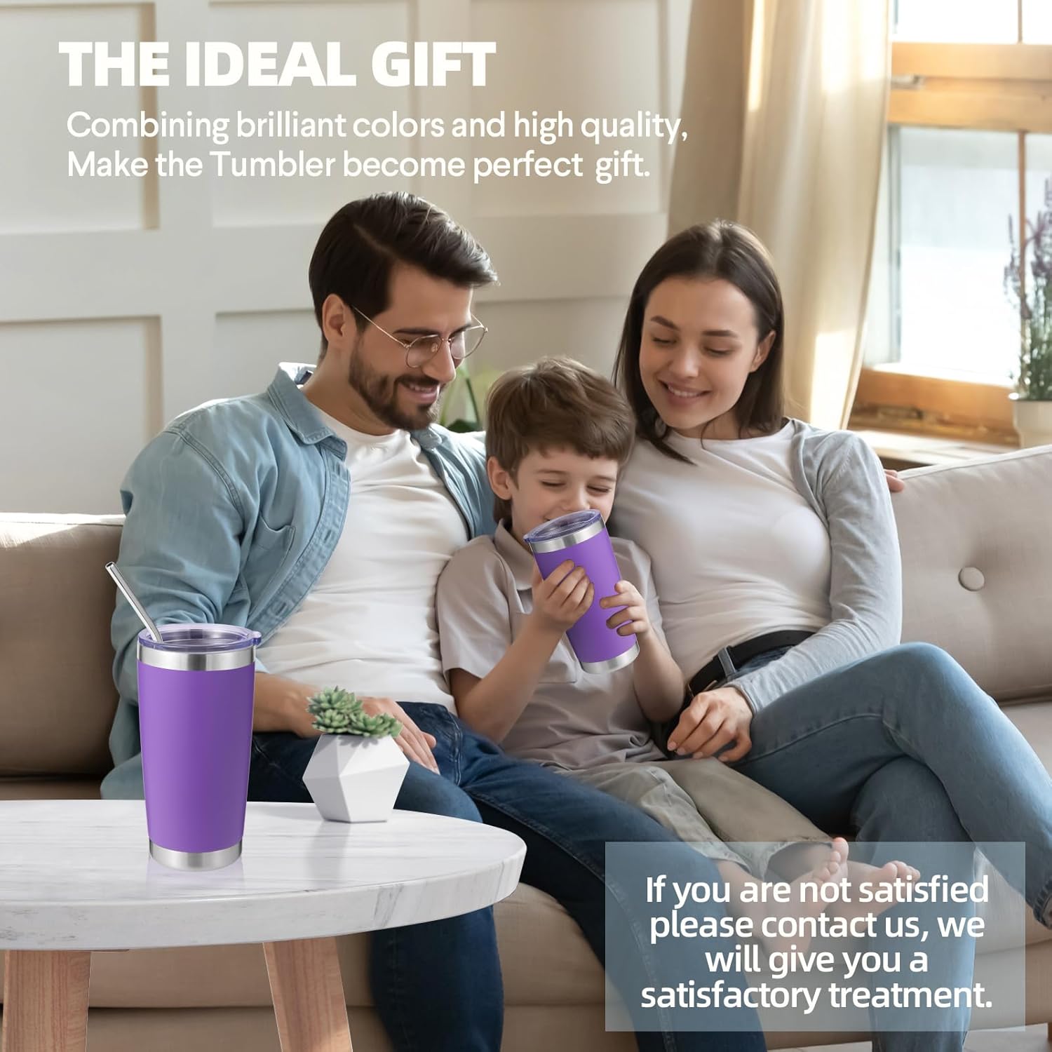 Volhoply 20oz Stainless Steel Tumbler with Lid and Straw Bulk 8 Pack,Double Wall Insulated Travel Iced Coffee Mug Fits Cup Holder,Powder Coated Cups for Hot/Cold Drinks,Christmas Gifts(Mix,8 Set) - Image 7