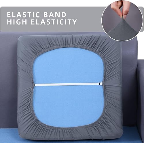 Miniatura 5 de hyha Fundas impermeables para cojines de sofá, fundas lavables para sofá seccional, fundas para sofá en forma de L y chaise para perros, protector