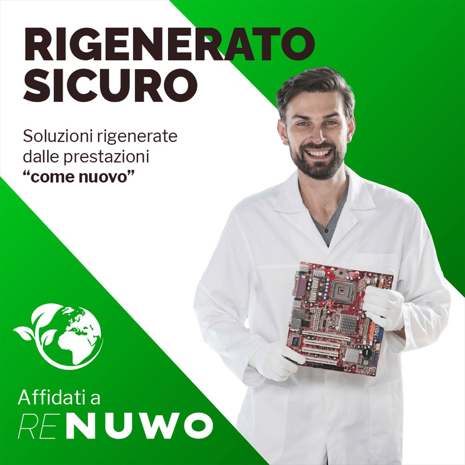 Nuwo Mini Pc EliteDesk 800 G2 Computer Fisso Completo Desktop Intel Core i3, SSD 240GB, RAM 4GB, Windows 11 Pro, Computer PC Home Office Pronto all’uso (Ricondizionato)