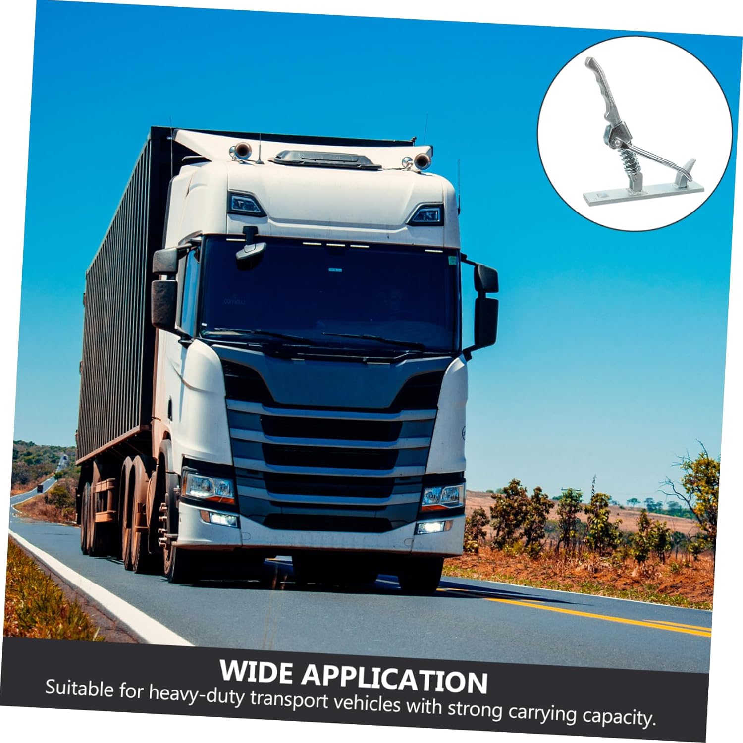 Heavy Duty Spring Hasp Hitch Lock Carbon Steel Trailer Coupler Pin for Secure Transport Easy Installation Compatible Trucks and Trailers