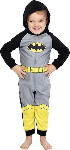 Miniatura 9 de DC Comics - Disfraz de superhéroe con capucha para hombre, pijama sin pies