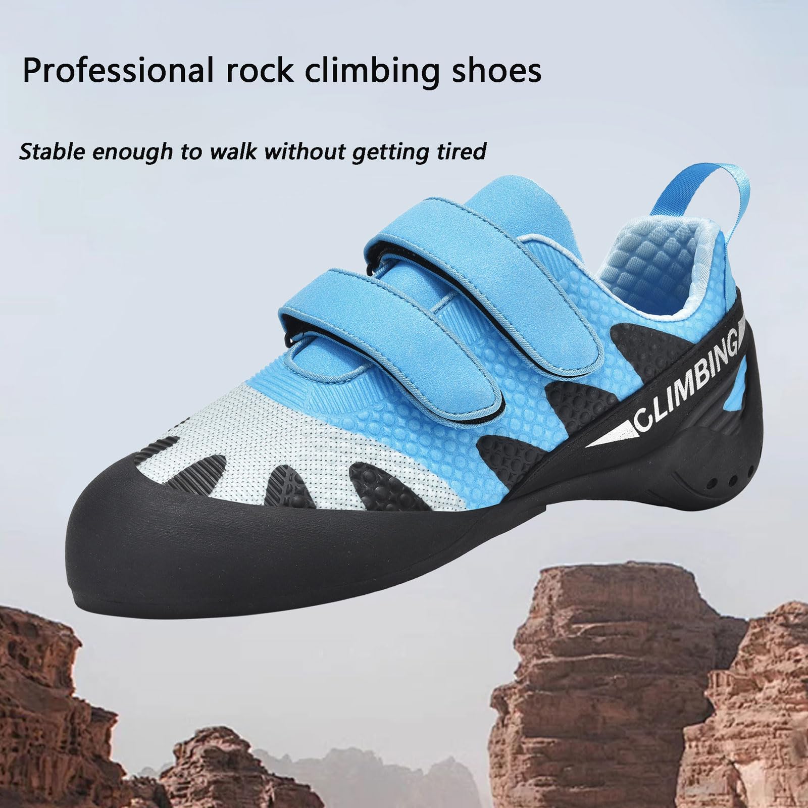 Scarpe da Arrampicata Uomo Donna,Scarpette da Arrampicata per Adolescenti,Traspirante Antiscivolo Scarpette da Arrampicata compatte,Adatto per l'arrampicata Principianti Indoor