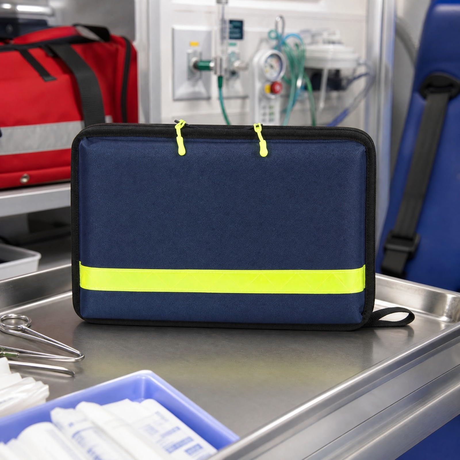 Colcolo Medizin-Organizer-Tasche wasserdicht Medizin-Tasche mit Innenfächern abwischbar Aufbewahrungstasche für Mobile Behandlung, Hausaufbewahrung