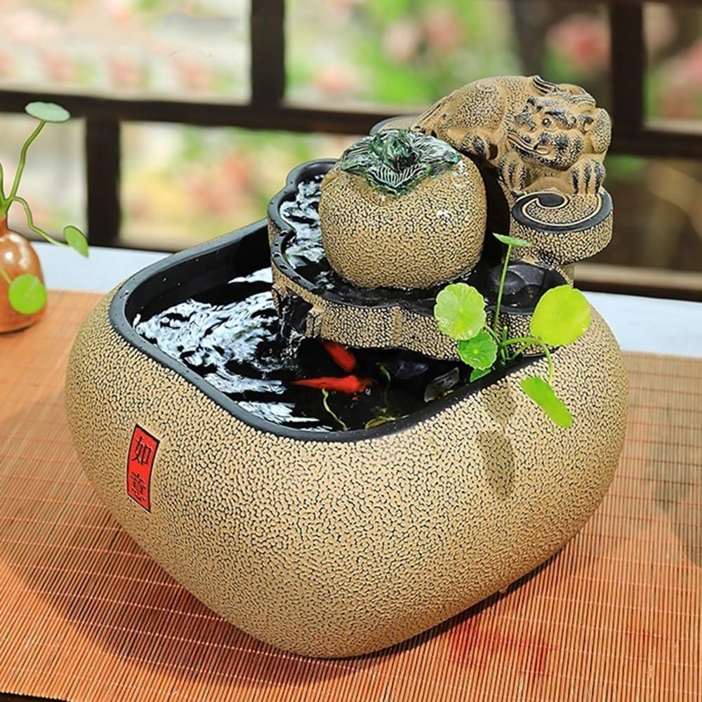 Cascada Interior Fuente de relajación sobremesa Estilo Chino con decoración Agua Corriente