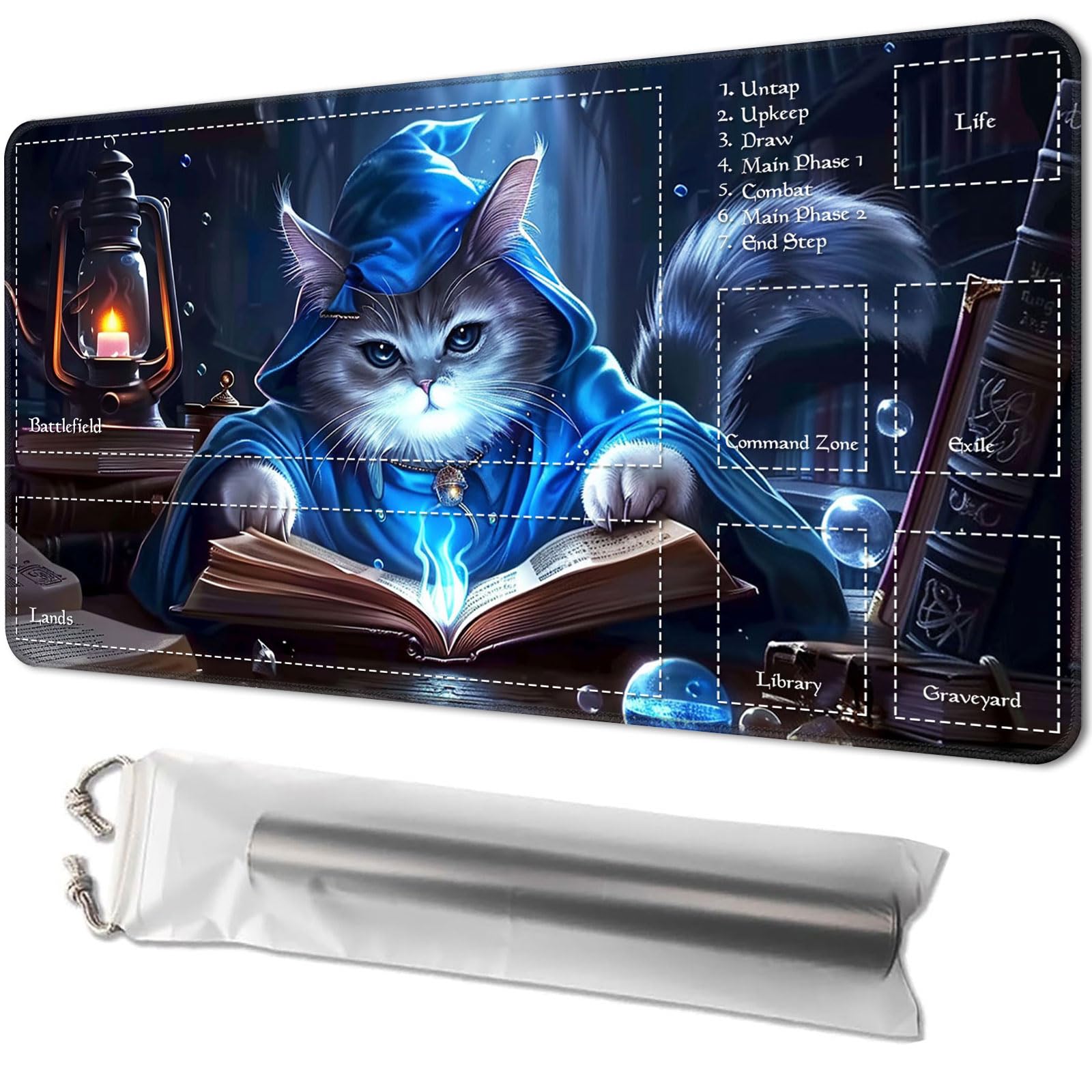 Amazon.com: Playmat for MTG, Size 24 x 14 inches, Personalized TCG Card  Game Mat for Magic The Gathering Players – Unique, Ideal for Card Game  Enthusiasts, Cat : Toys & Games