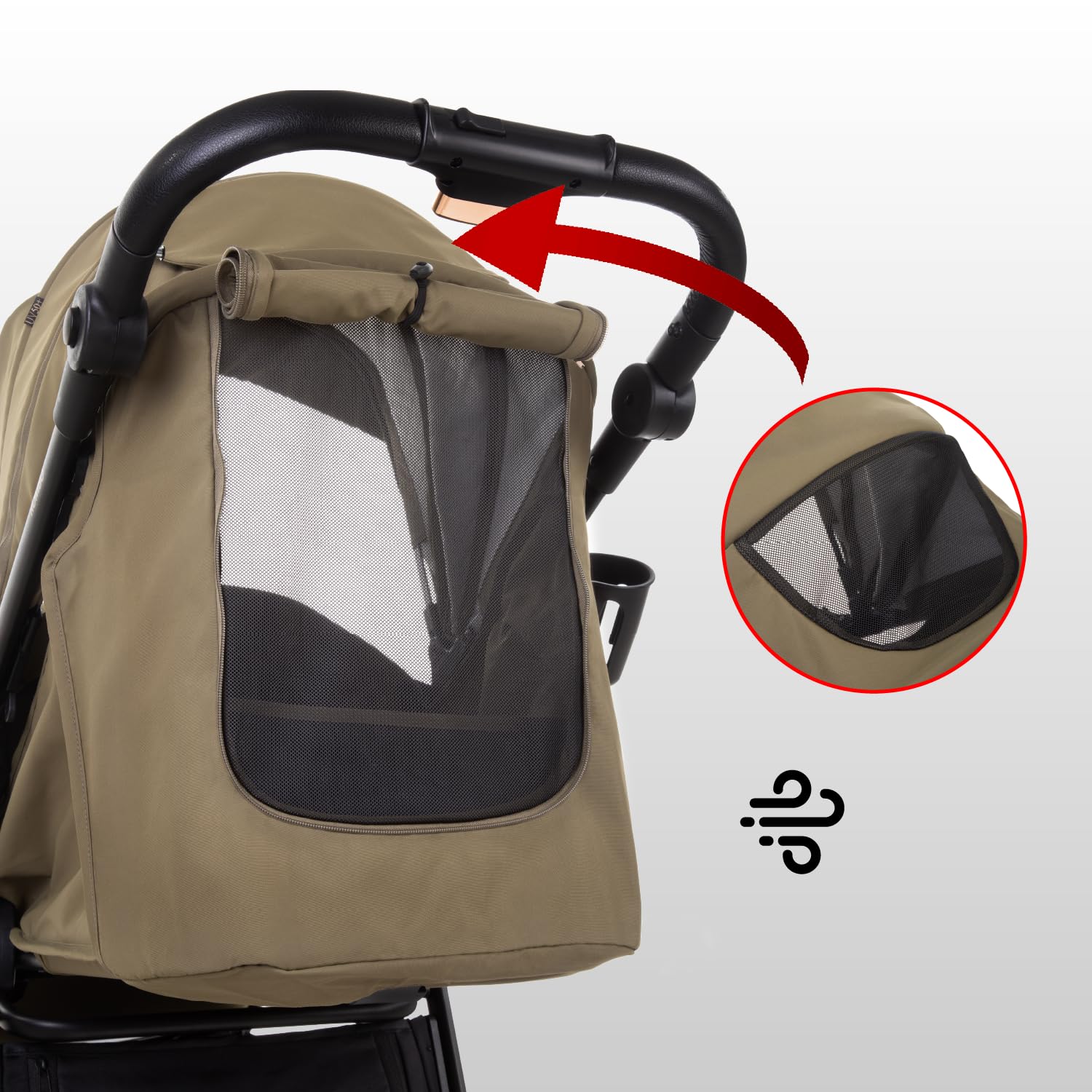 Babylux Passeggino Leggero da Viaggio ROMBO con Funzione Reclinabile, Onyx | Passeggino Pieghevole, Manubrio Telescopico, Ripiegabile In Modo Compatto, Borsa Per Pannolini E Viaggio E Altri Accessori