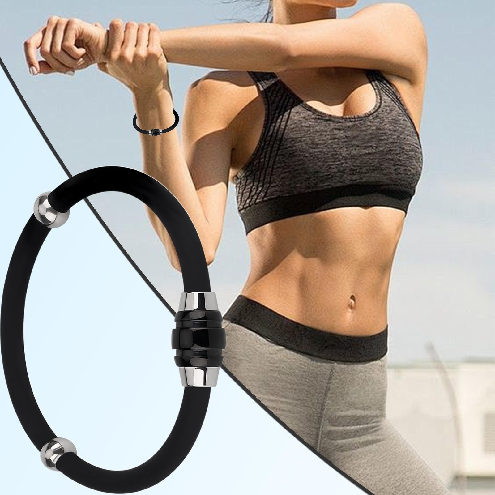 Bracciale antistatico – Braccialetto di rimozione elettrostatico, cinturino antistatico, cinturino per rimuovere elettricità statica, accessorio alla moda, cinturino sportivo in silicone impermeabile