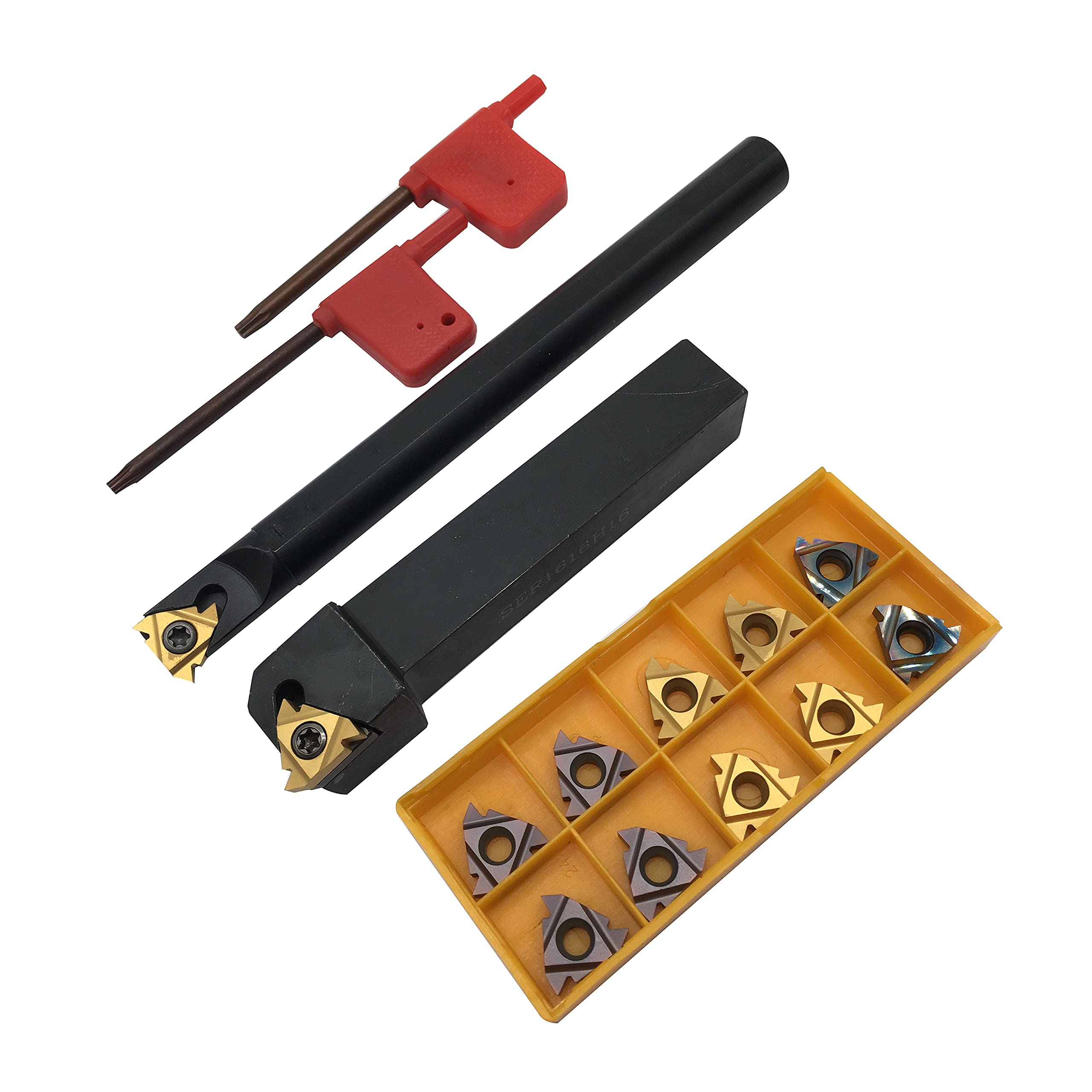 Threading Tool Set 24-Piece Lathe - Internal Threading Tools With ...