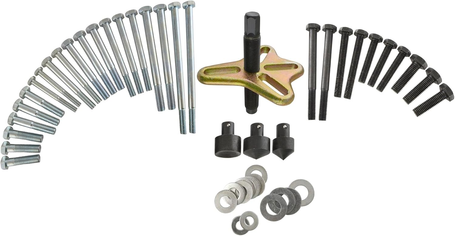 46pc Harmonic Puller Set Crankshaft Balance Puller Gear Flywheels Steering TE822