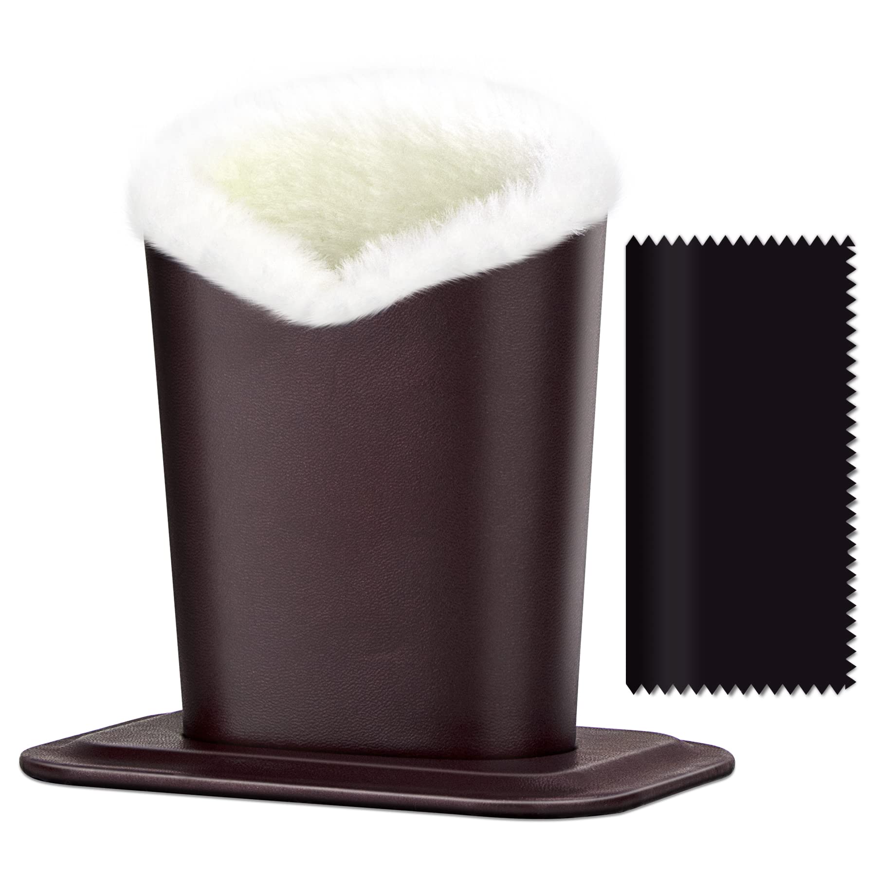 Desk Plush Fluffy Lined Eyeglasses Sunglasses Holder Stand Protective Case