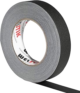 WELSTIK Black Gaffer Tape 1 Inch 1" X 60 Yards-Heavy Duty Gaffers Tape for Cables,Photography,Theater Stage Setup,Interior Design,Residue Free,Non Reflective,Easy to Tear