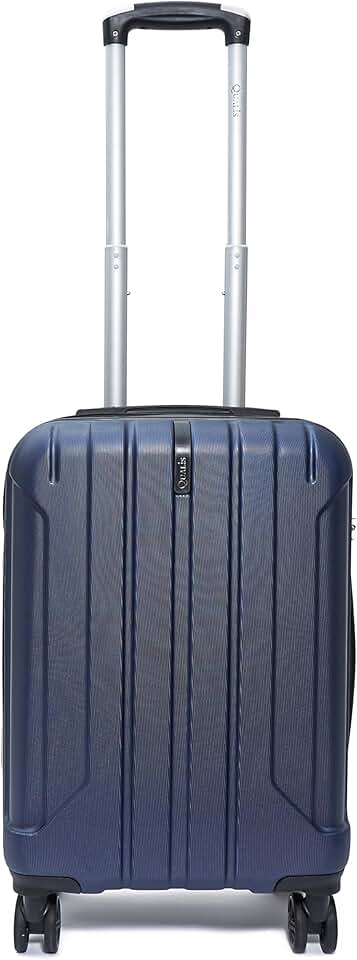 Mala de Viagem de Bordo P/ 10kg em Abs com Rodinhas 360º Removíveis e Leve - Padrão Anac - Qualis (Azul MB003)