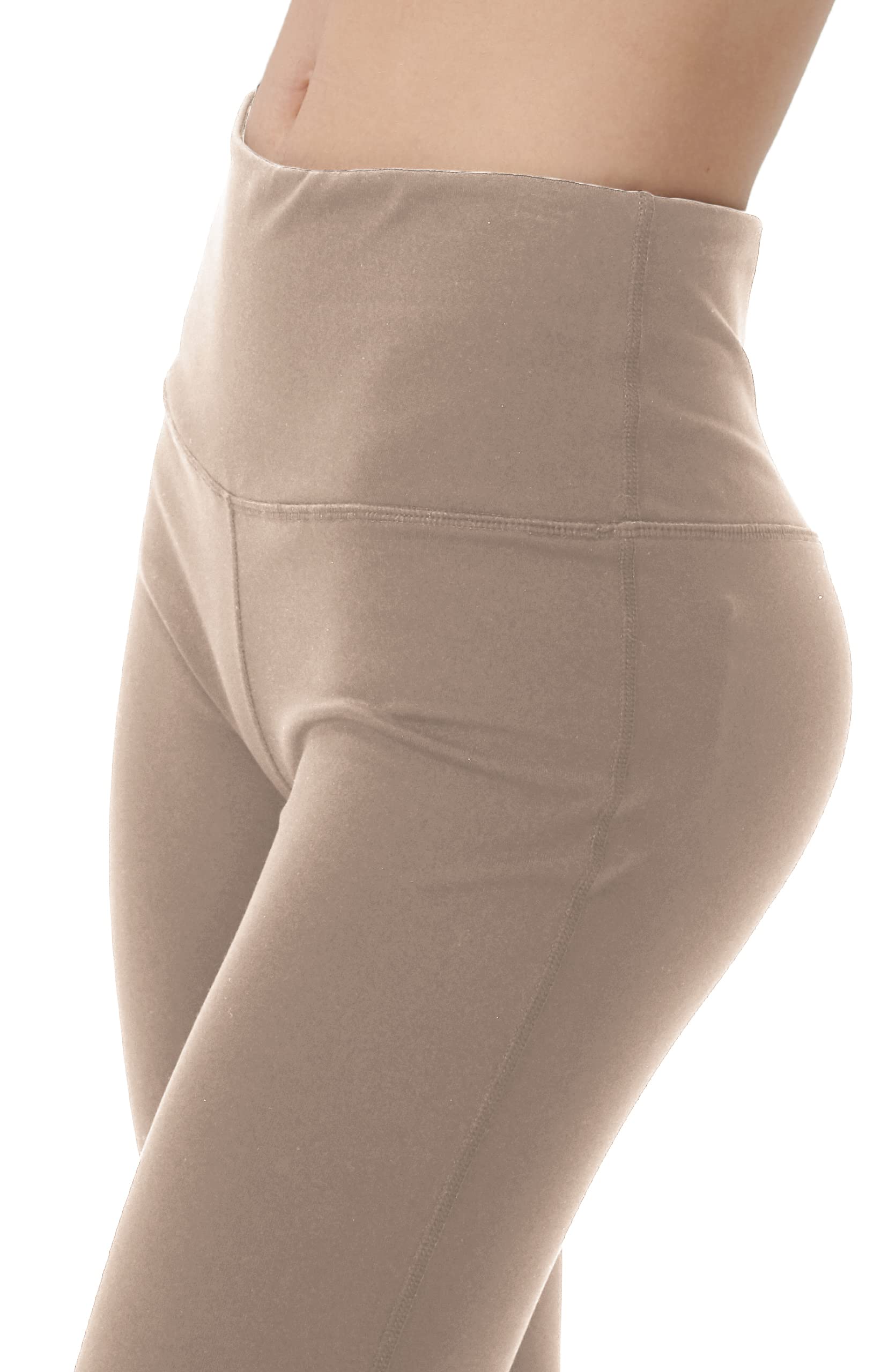 LaiEr Pantaloni da Yoga da Donna con 4 Tasche Pantaloni da Lavoro a Vita Alta 4 Vie Stretch Controllo Pancia Pantaloni Lunghi Svasati, (2 Tasche Laterali e Posteriori),