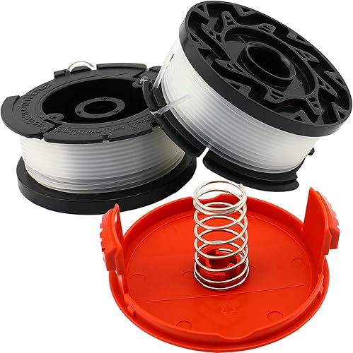 Miniatura 3 de AF100 - Carrete de repuesto para recortadora de 30 pies y 0.065 pulgadas para Black and Decker AF-100-BKP AF-100-3ZP, compatible con recortadora de