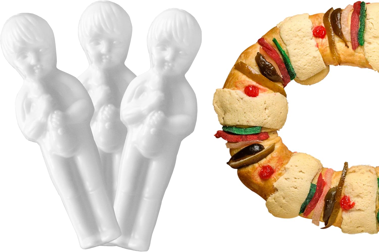 Muñeco Para Rosca De Reyes Paquete 1000 Piezas Color Blanco : Amazon ...