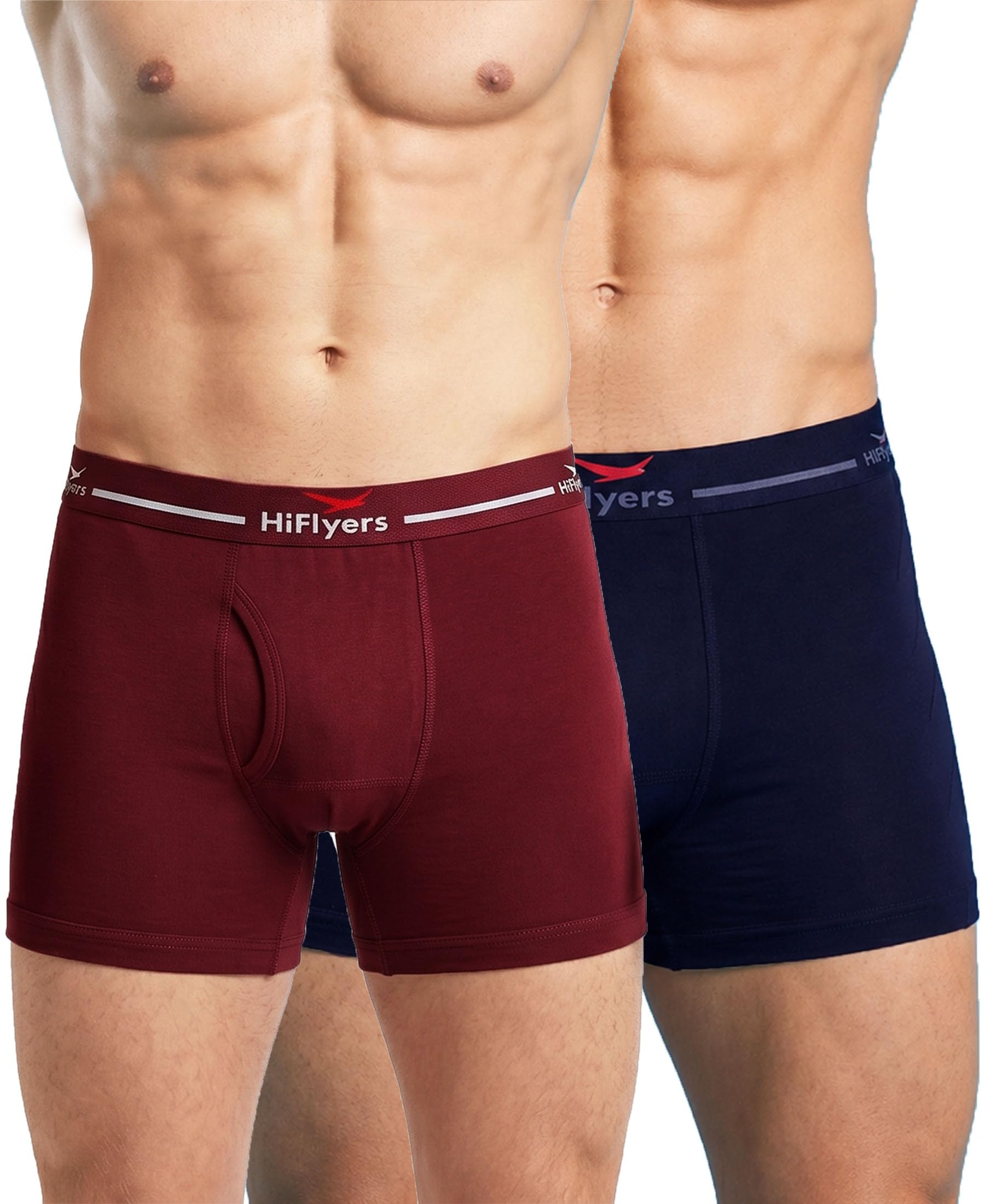 hiflyers Men|Soft Breathable Odour-Free Cotton Lycra Fabric|Regular Fit|Comfortable Everyday Innerwear Trunk|Pack of 2-picture-30