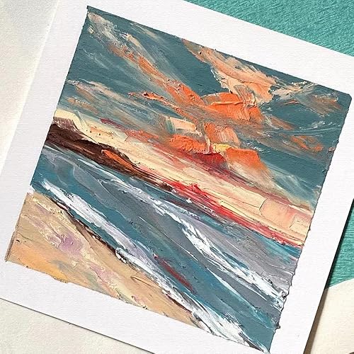 Miniatura 7 de Diario cuadrado de 5.9 x 5.9 pulgadas, 6.35 ozm, 60 pgs (30 hojas delanteras y traseras, 2 texturas), tamaño de viaje para calígrafo, cuaderno de